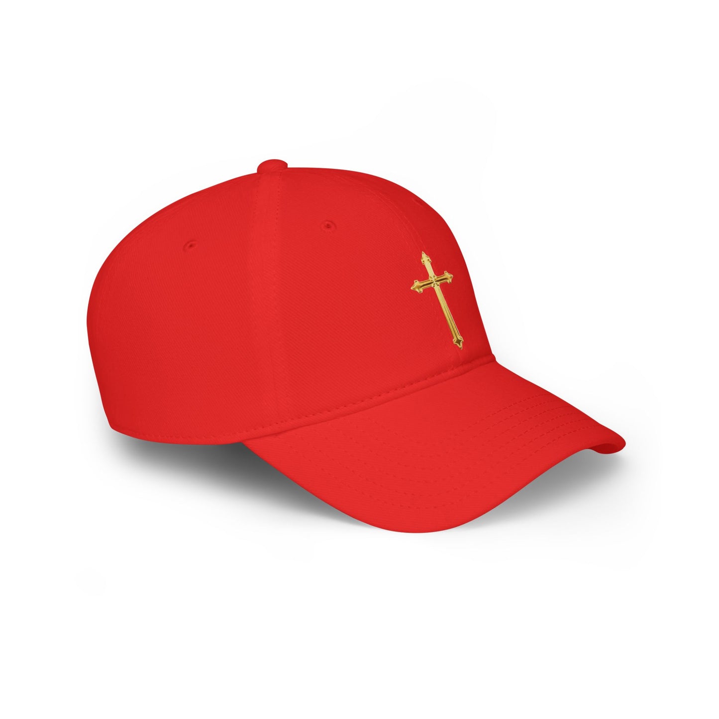 Gold Cross Baseball Cap – Faith-Inspired Adjustable Hat