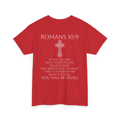 Women's Jesus is Lord Christian T-Shirt – Modern Cross Design (White Lettering)