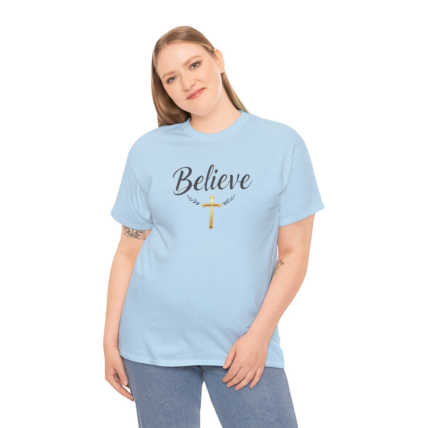 Believe- Woman's Christian T-Shirt