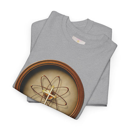 Wisdom in the Atom – Men’s Spiritual T-Shirt (Black Text)