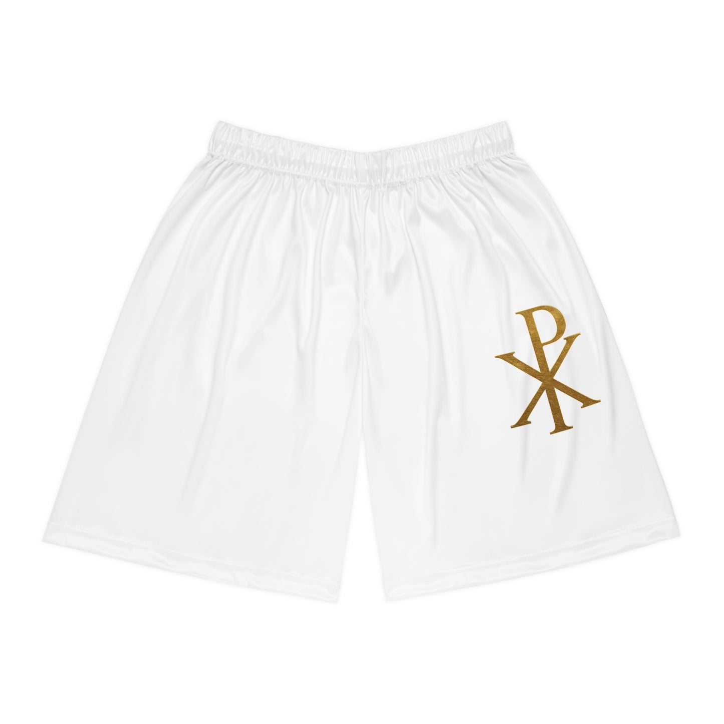 Men’s Chi Rho Basketball Shorts – Faith-Inspired Performance & Comfort