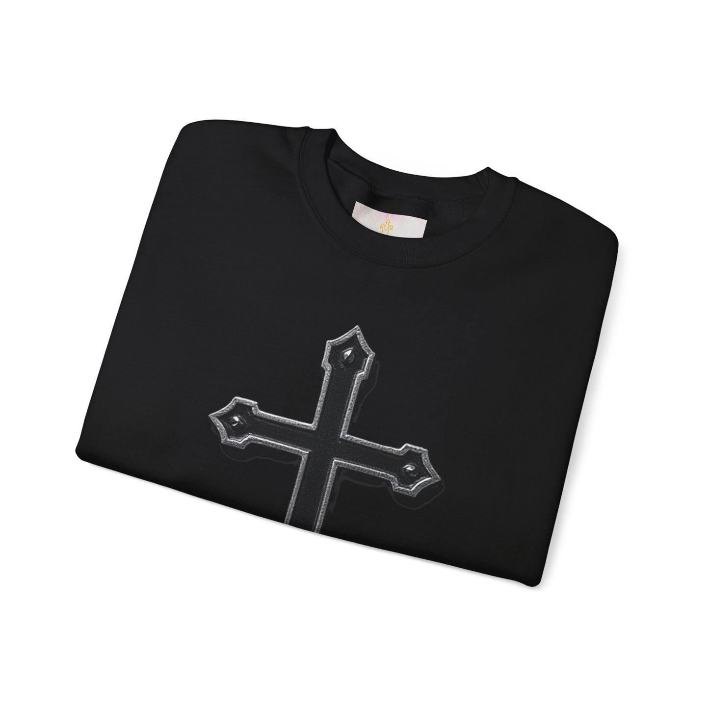 Warrior’s Black Cross Women’s Christian Sweatshirt | Ephesians 6:11
