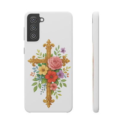 Floral Cross Snap Case for Samsung – Faith in Bloom