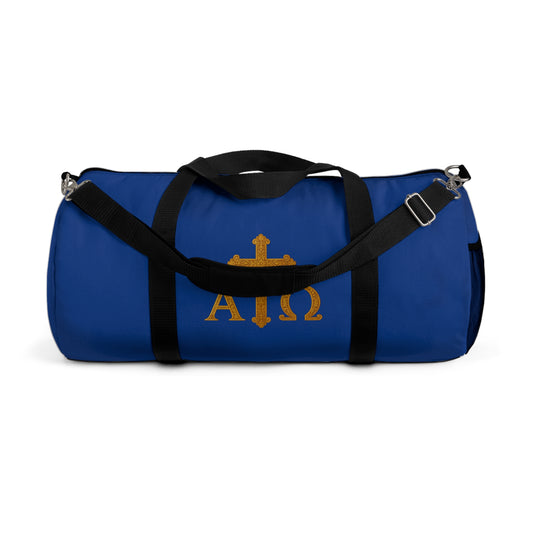 Eternal Victory Duffle Bag in Blue – Alpha & Omega