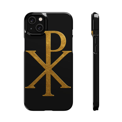 Black Chi Rho Snap Case for iPhone – The Way, Truth & Life
