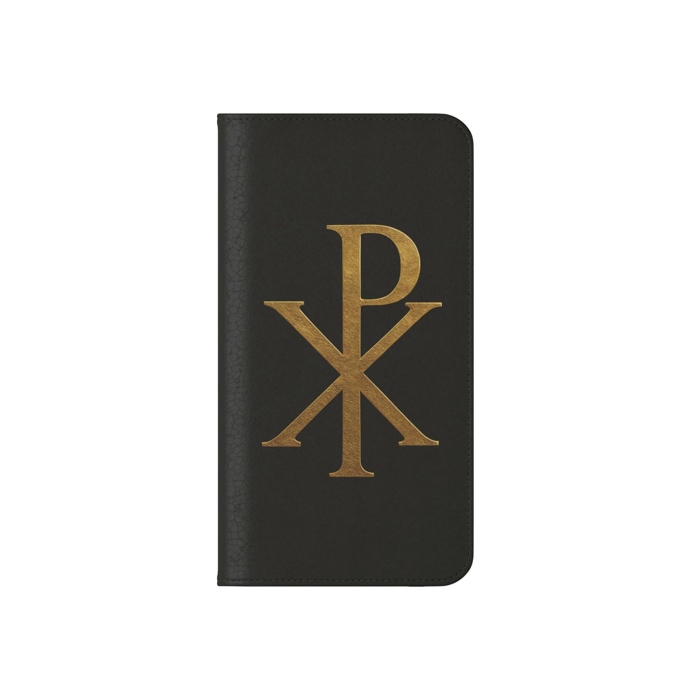 Black Chi Rho Folding Case for iPhone – Faith in Every Step
