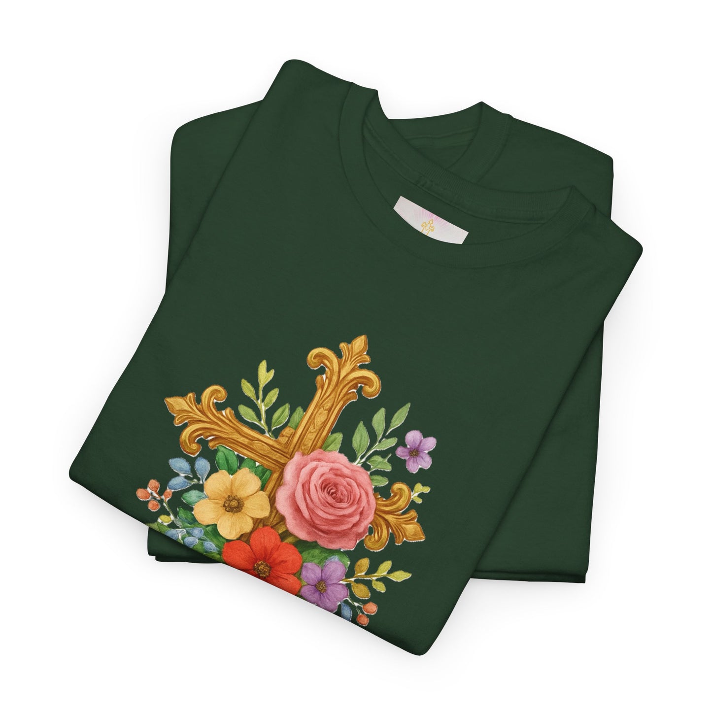 Floral Cross Tee - Women's Christian Apparel