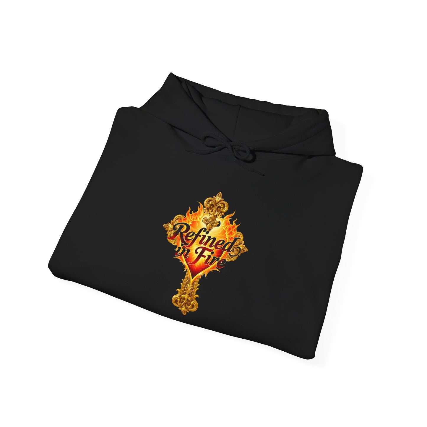 Refined by Fire - Men's Ornate Christian Hoodie