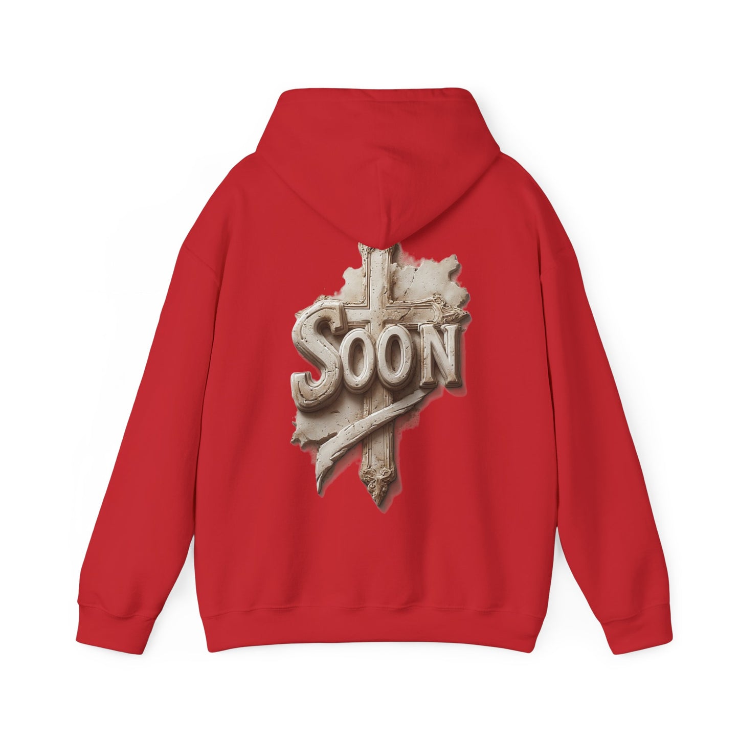 “Soon” Cross Women’s Hoodie – Back Print Christian Declaration
