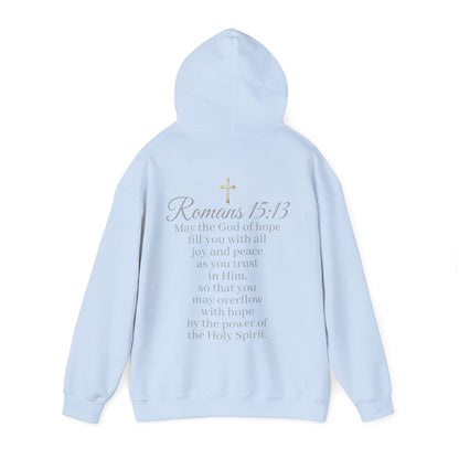 Women’s “Hope” Hoodie – Inspirational Scripture Pullover | Romans 15:13