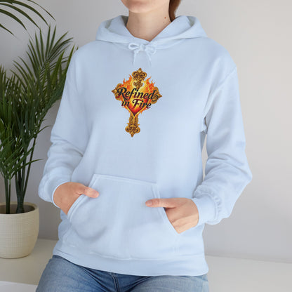 Refined by Fire - Women's Ornate Christian Hoodie