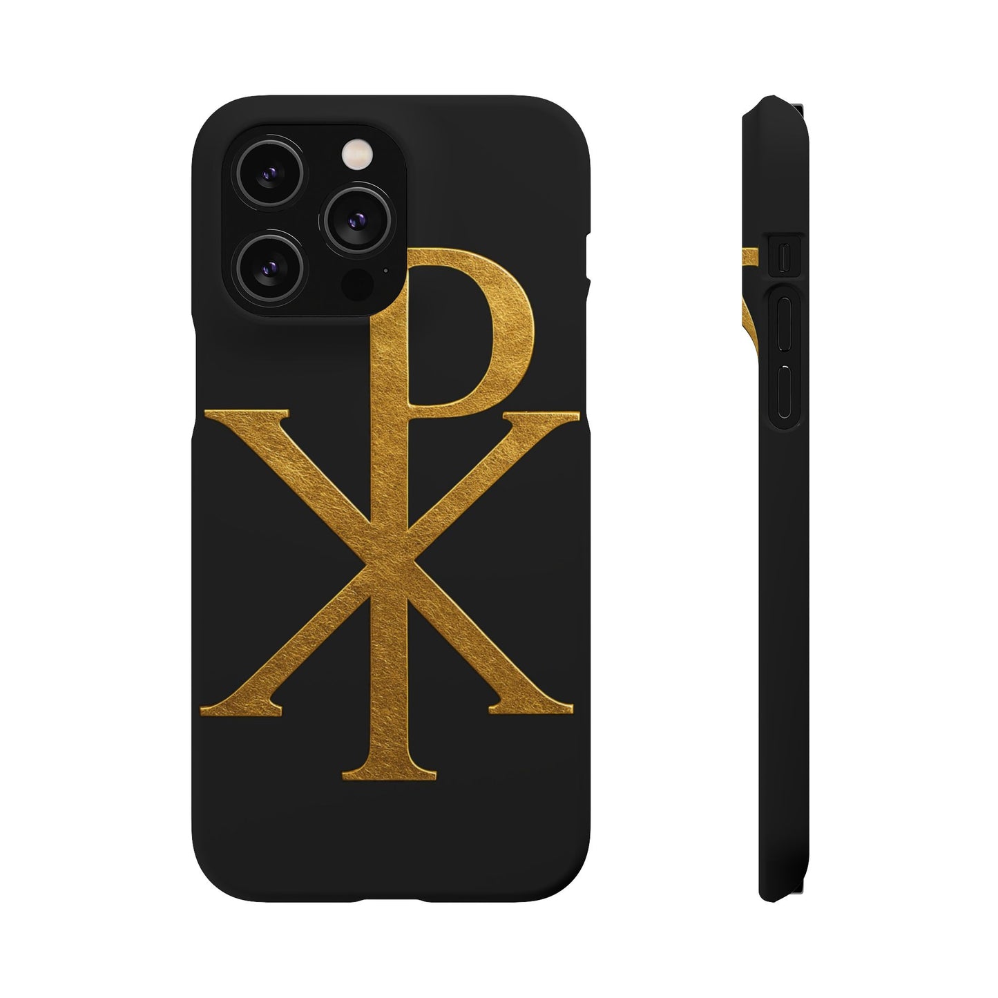 Black Chi Rho Snap Case for iPhone – The Way, Truth & Life
