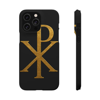 Black Chi Rho Snap Case for iPhone – The Way, Truth & Life