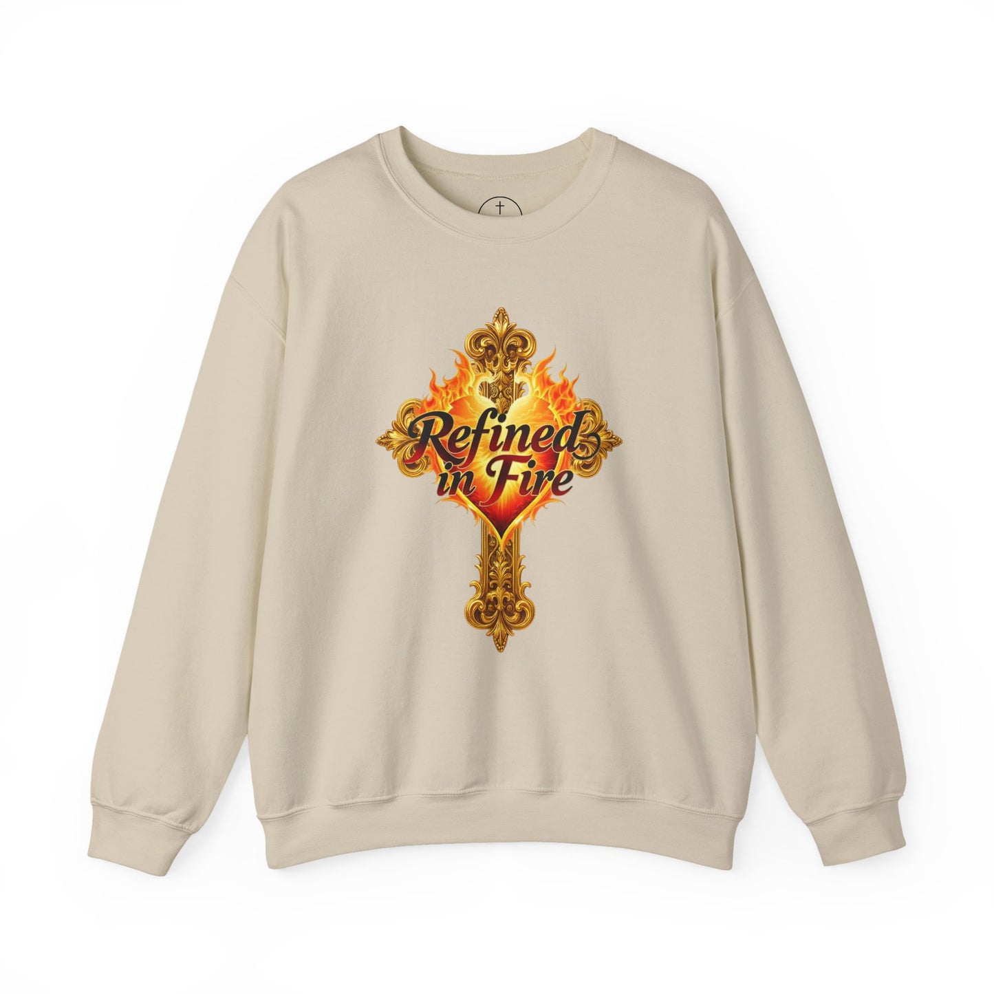 Refined in Fire - Men's Ornate Christian Sweatshirt