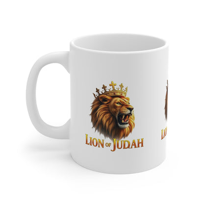 Lion of Judah Crowned Mug – Strength & Majesty in Christ