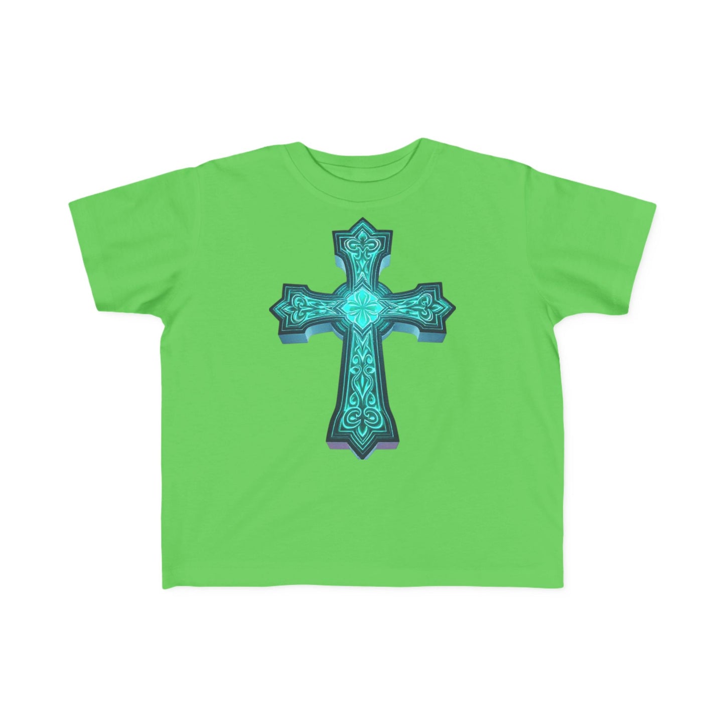 Shine Bright – Toddler Tee with Glowing Cross of Faith