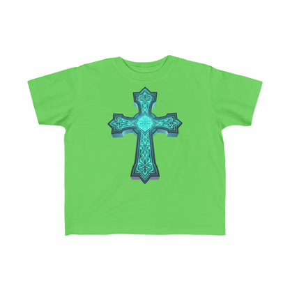 Shine Bright – Toddler Tee with Glowing Cross of Faith