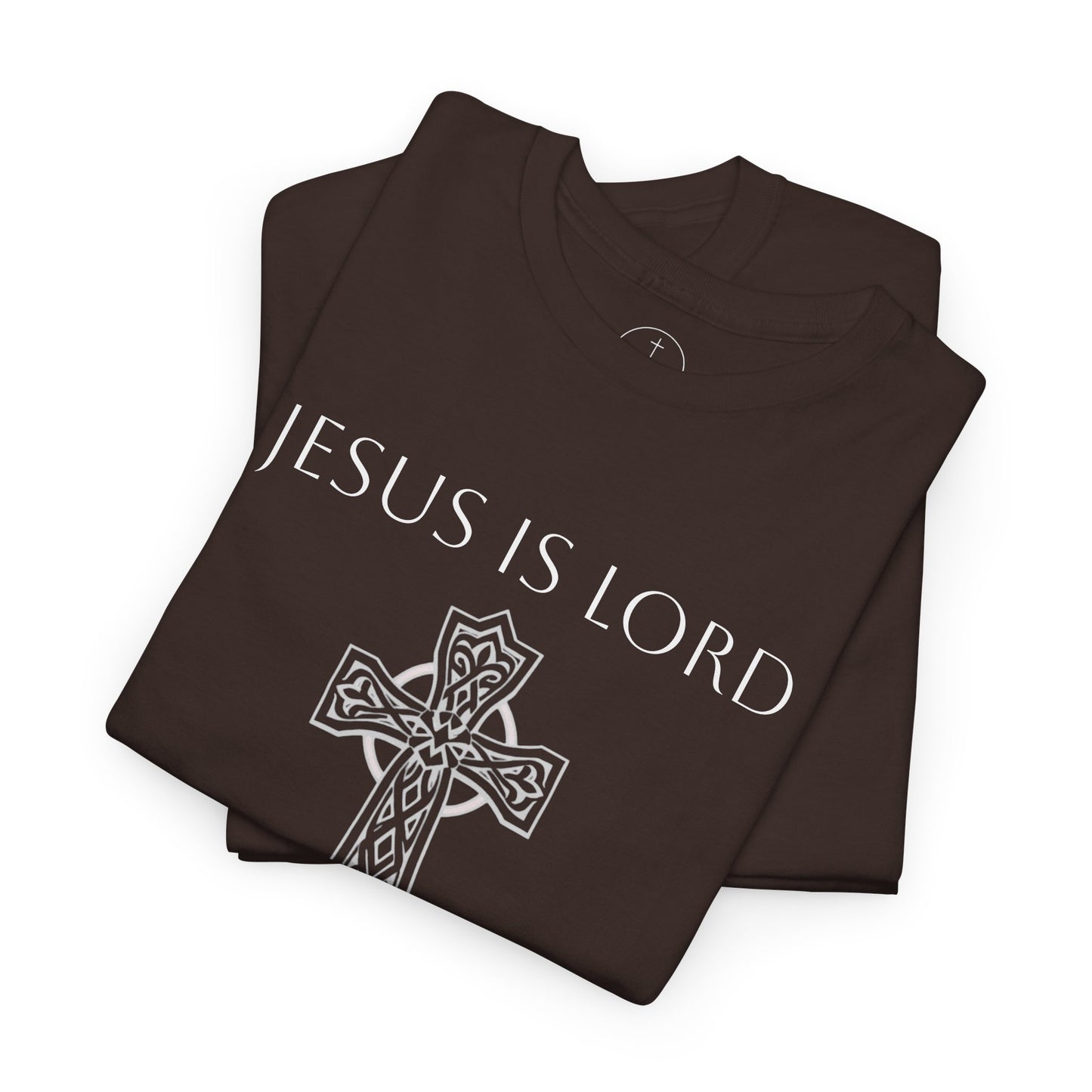 Jesus Is Lord – Men’s Christian Tee (White Lettering)