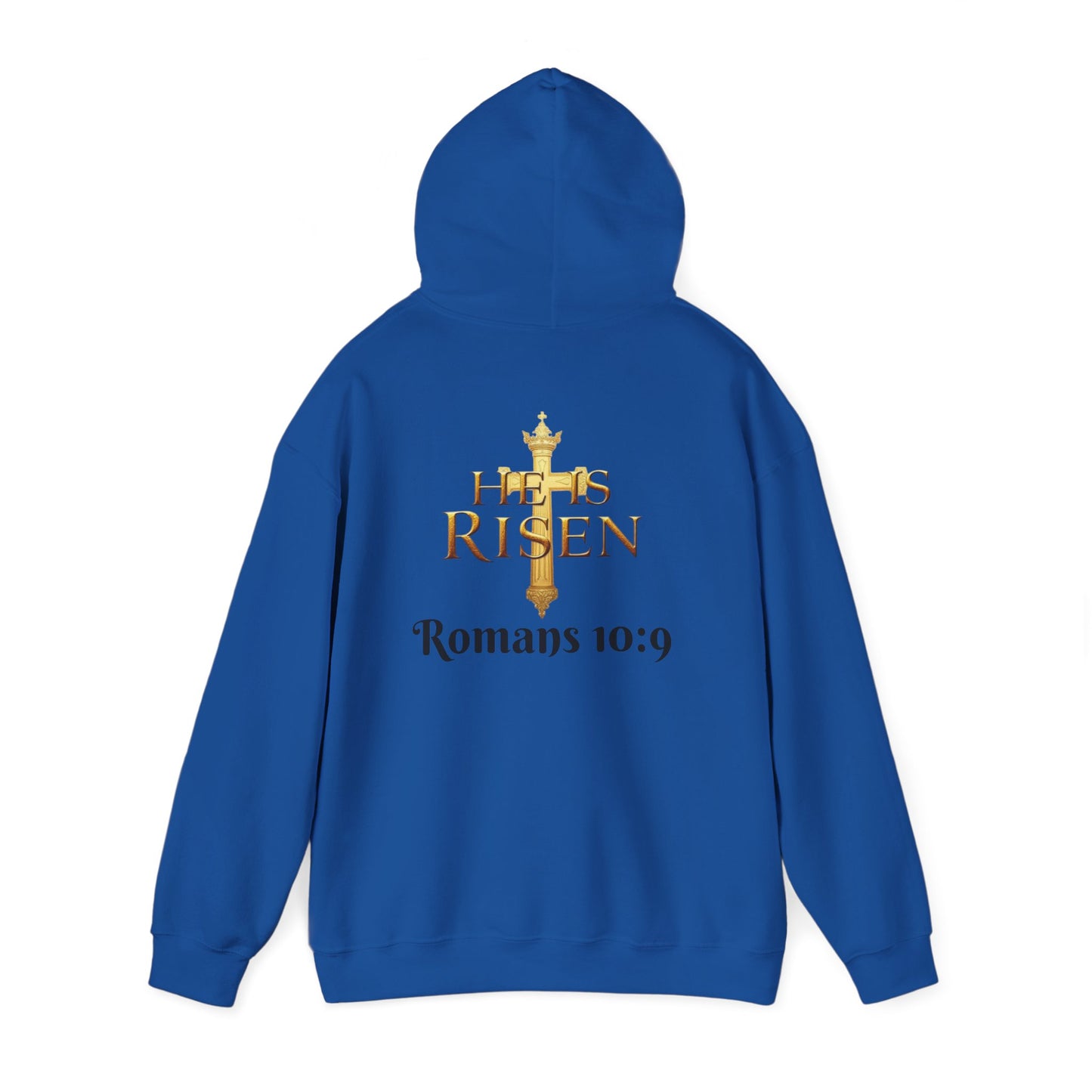 He Is Risen Men's Christian Hoodie (Dark Lettering)