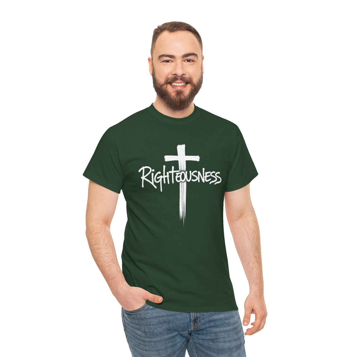 Righteousness - Christian Men's T-Shirt (Dark Colors)