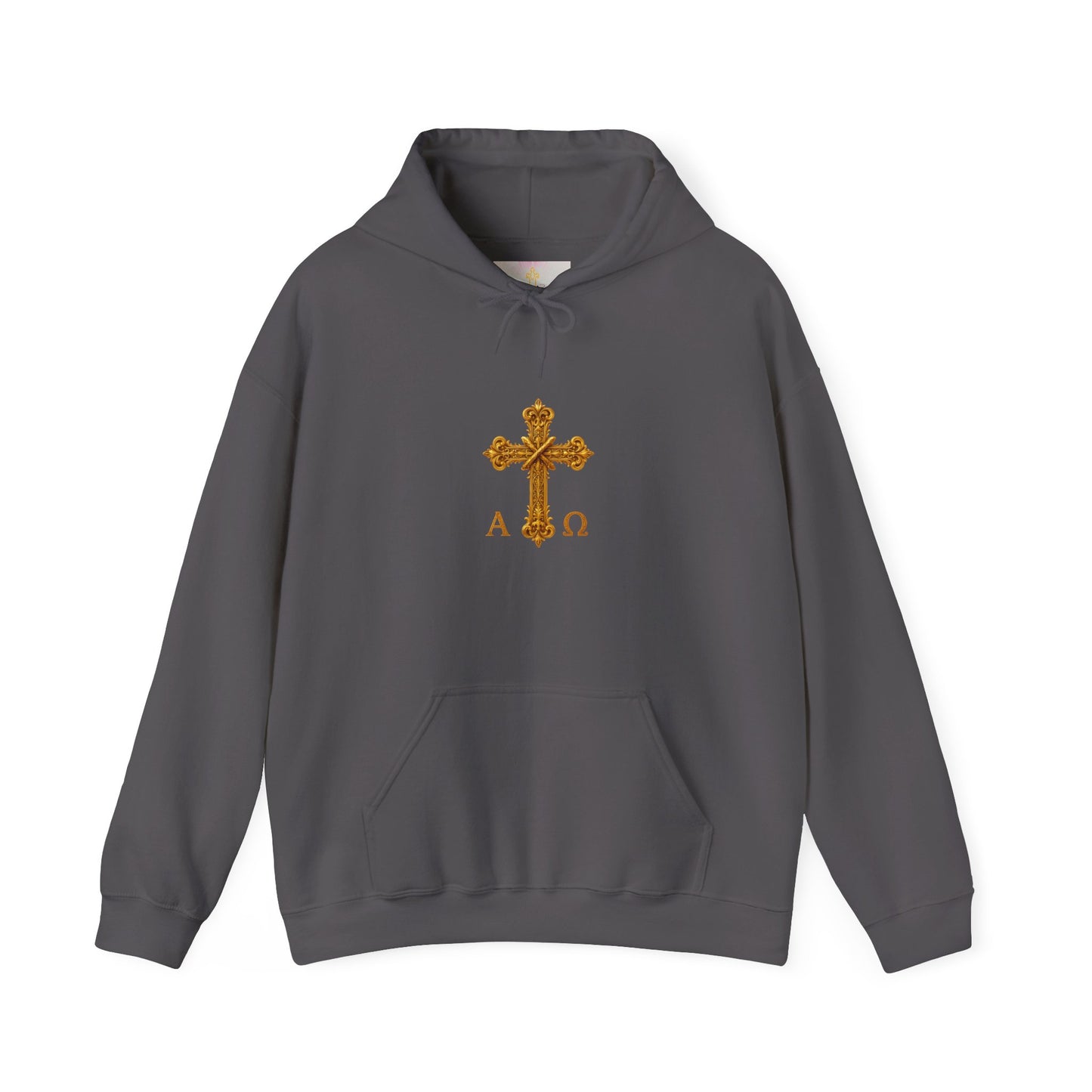 “Soon” Cross Men’s Hoodie – Back Print Faith Statement