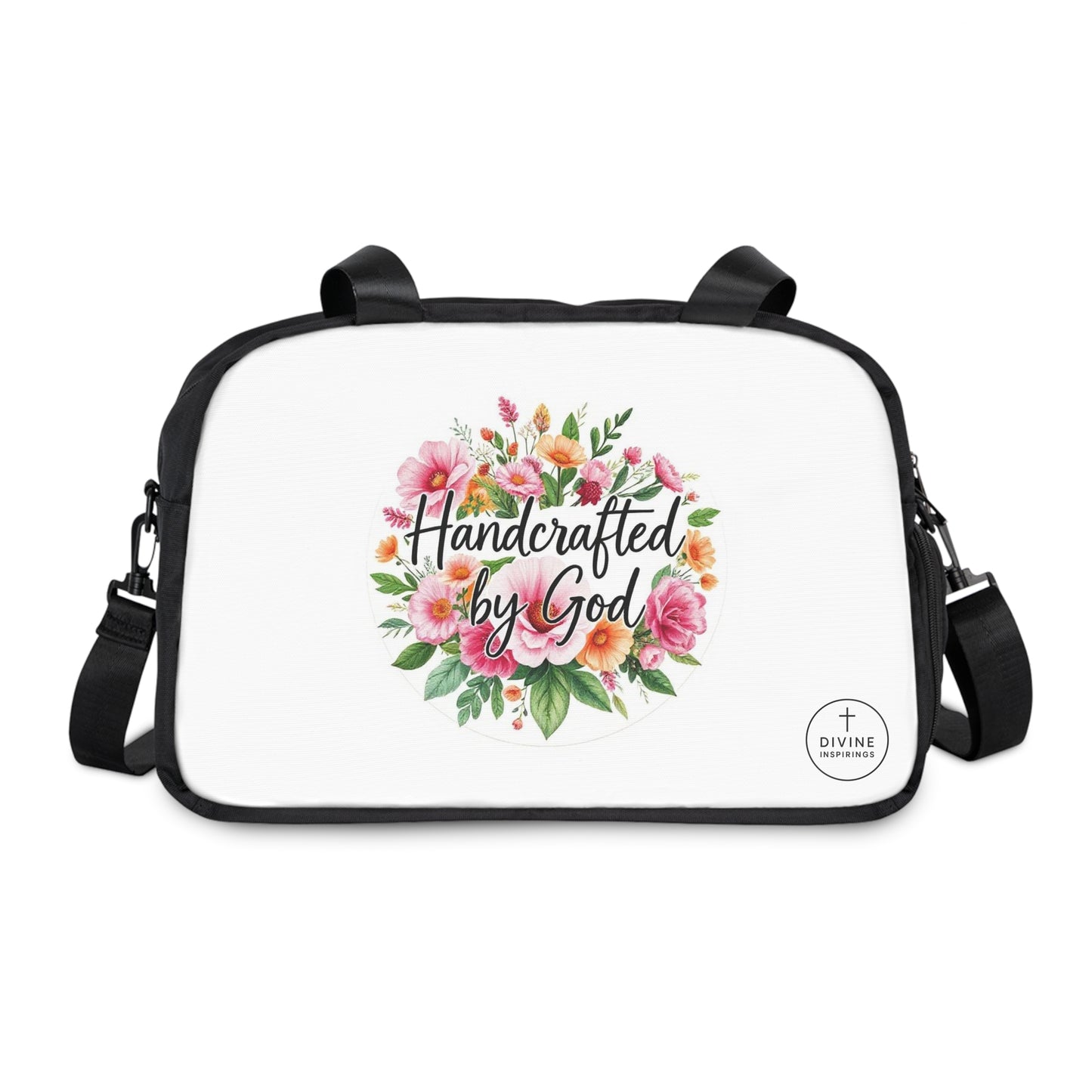 Handcrafted by God Fitness Bag – Faithfully Made