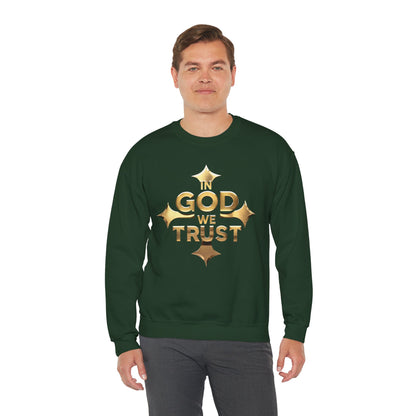In God We Trust (Gold) - Men’s Christian Sweatshirt