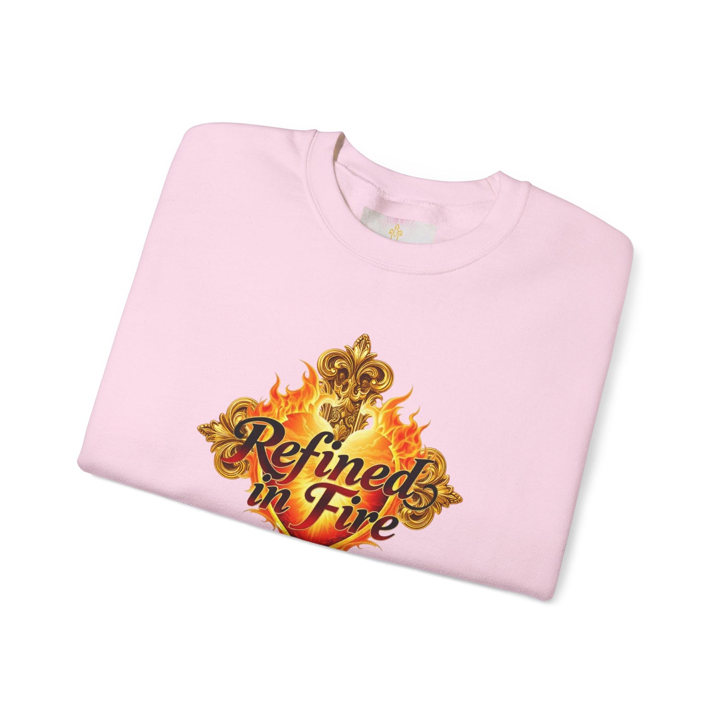 Refined in Fire - Women's Ornate Christian Sweatshirt