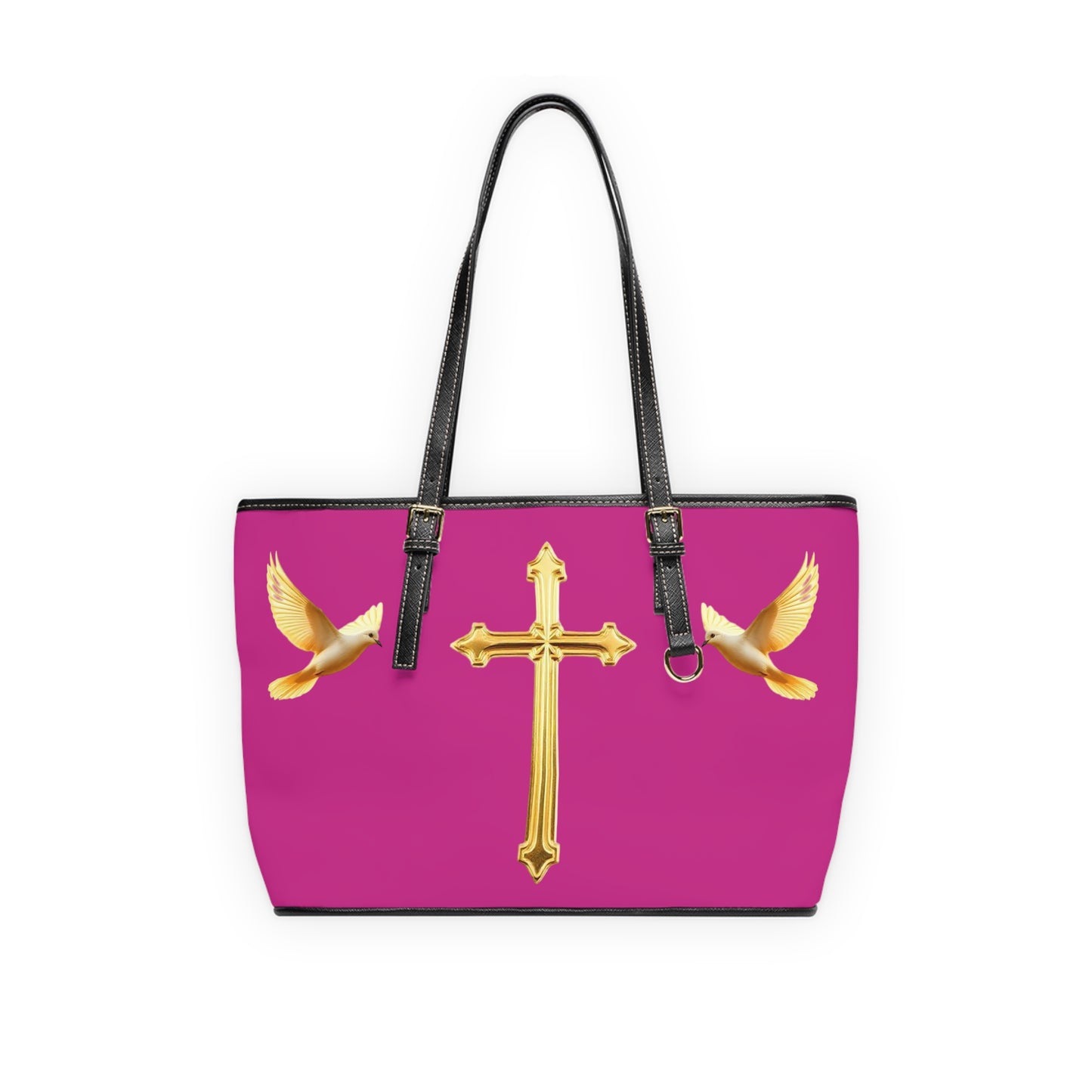 Faith, Peace, and Renewal Shoulder Bag in Fuchsia
