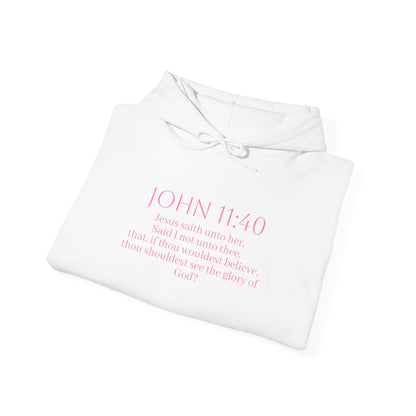 Believe | Women’s Christian Hoodie with John 11:40