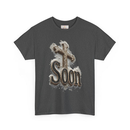Soon: The Coming King Cross Tee – Men’s Faith Shirt
