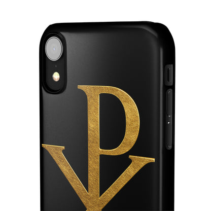 Black Chi Rho Snap Case for iPhone – The Way, Truth & Life