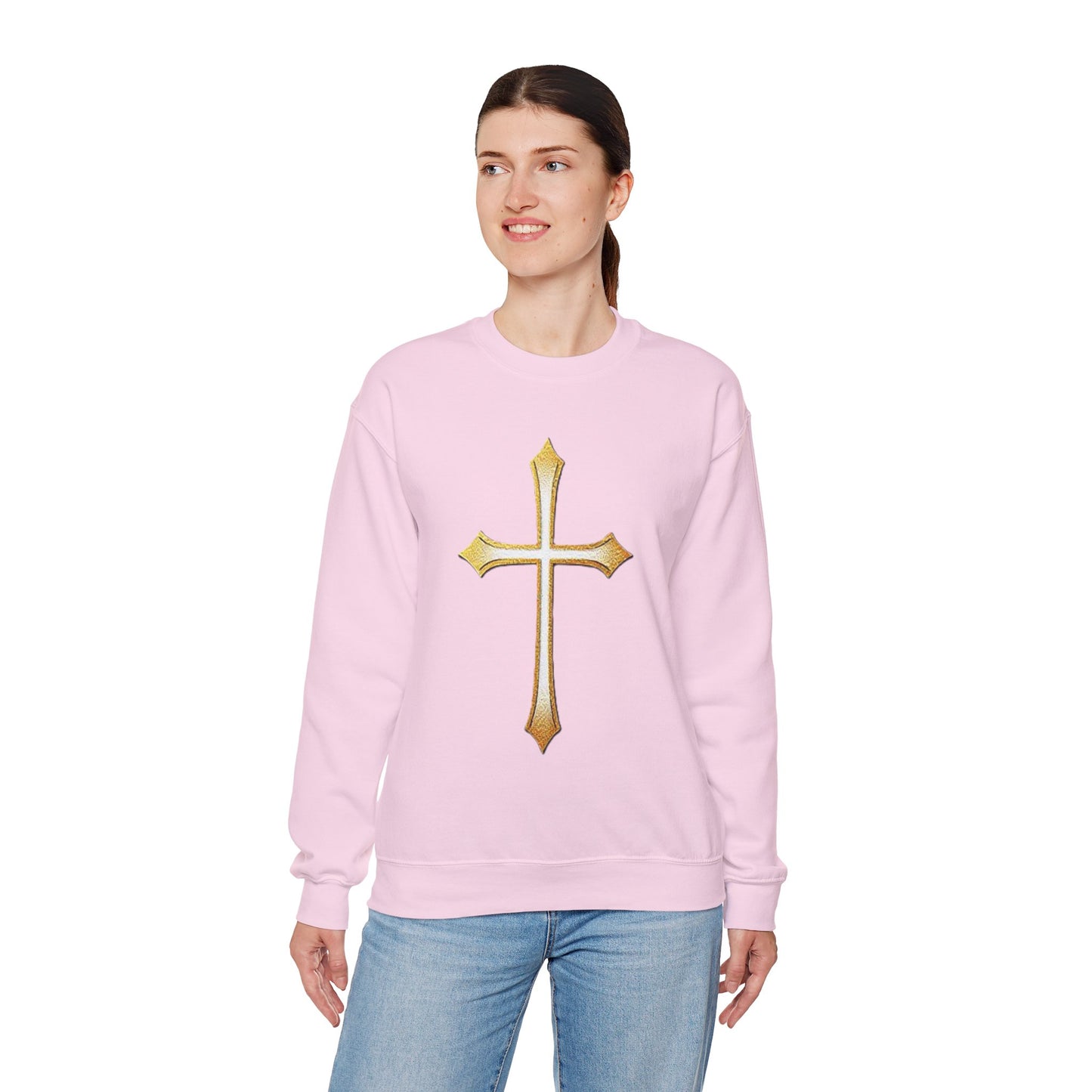 Gold Cross Women’s Christian Sweatshirt