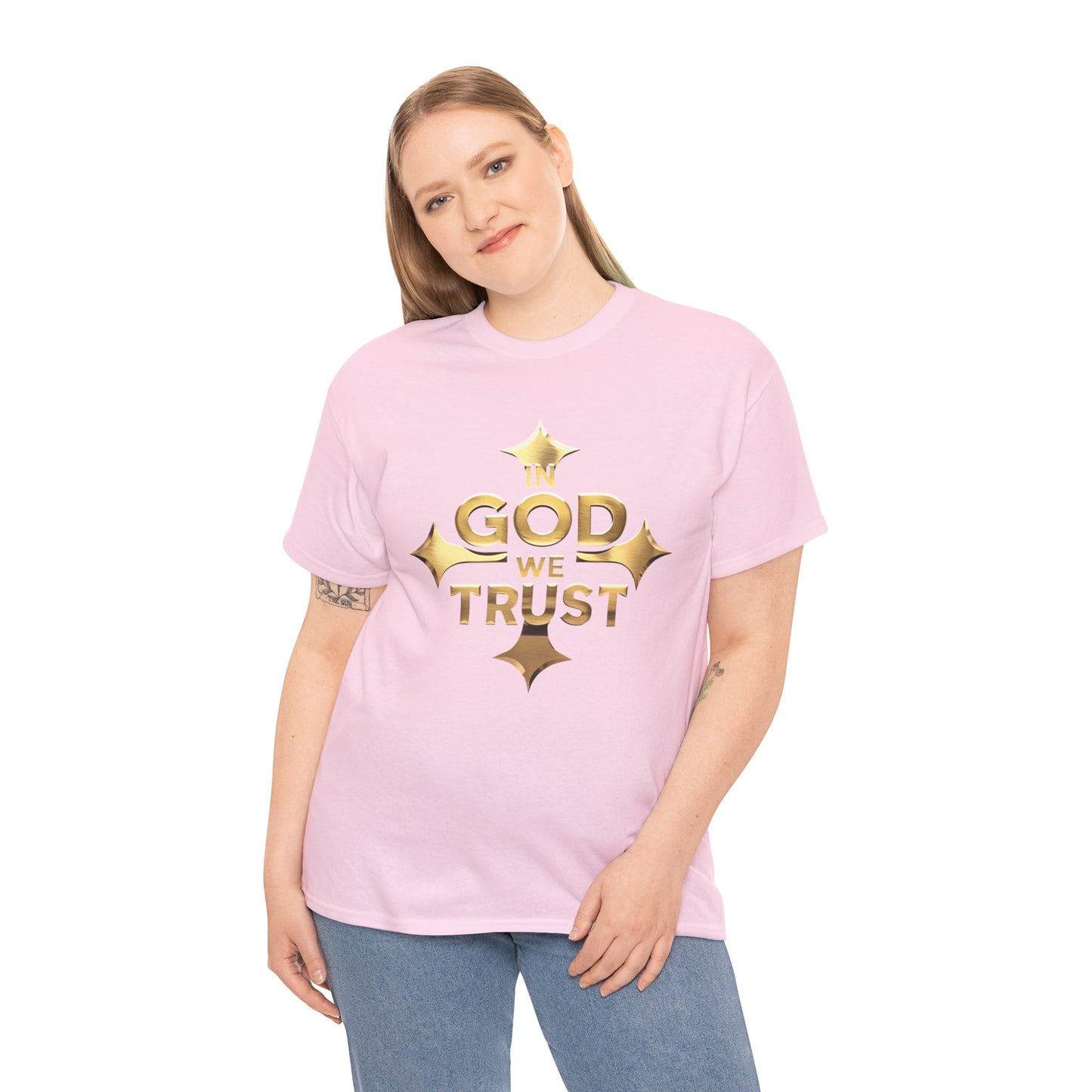 In God We Trust (Gold)- Woman's Christian T-Shirt