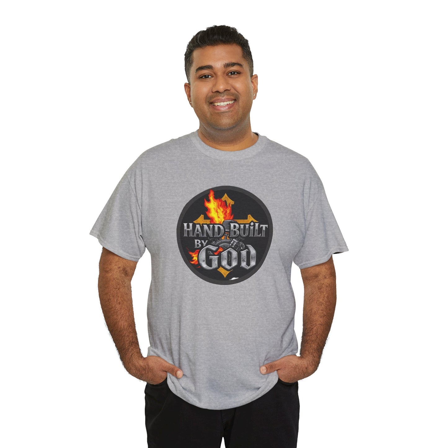 Hand Built By God - Men's Christian T-Shirt