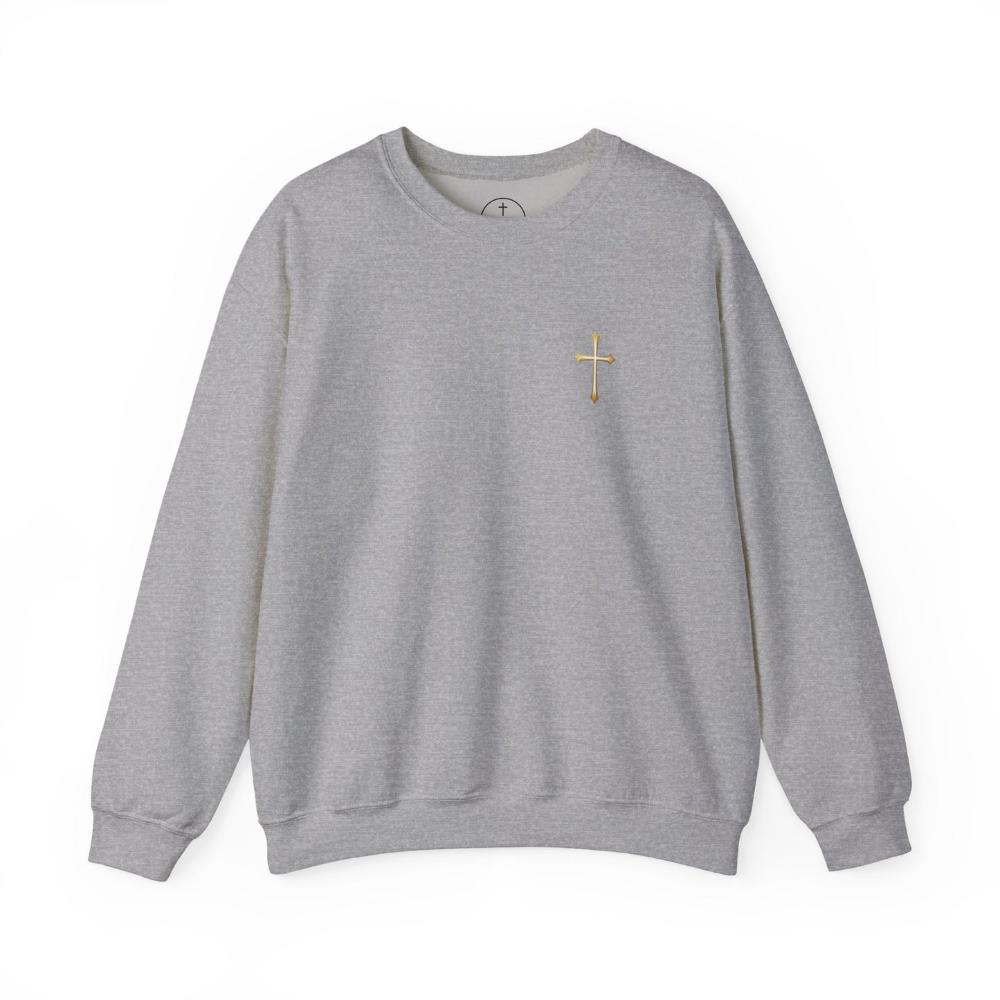 Elegant Gold Cross Men's Sweatshirt