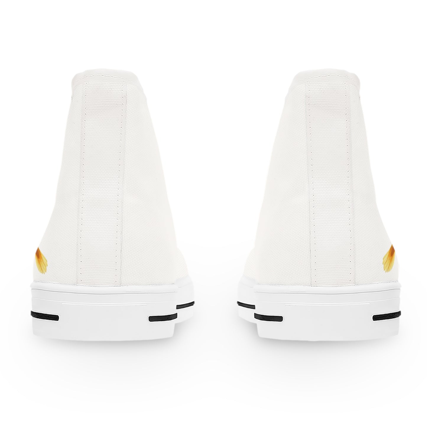 Rise in Grace – Women’s High-Top Canvas Sneakers with Dove Design