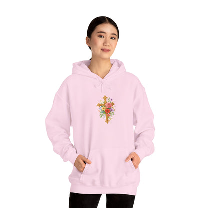 Floral Cross Women’s Christian Hoodie