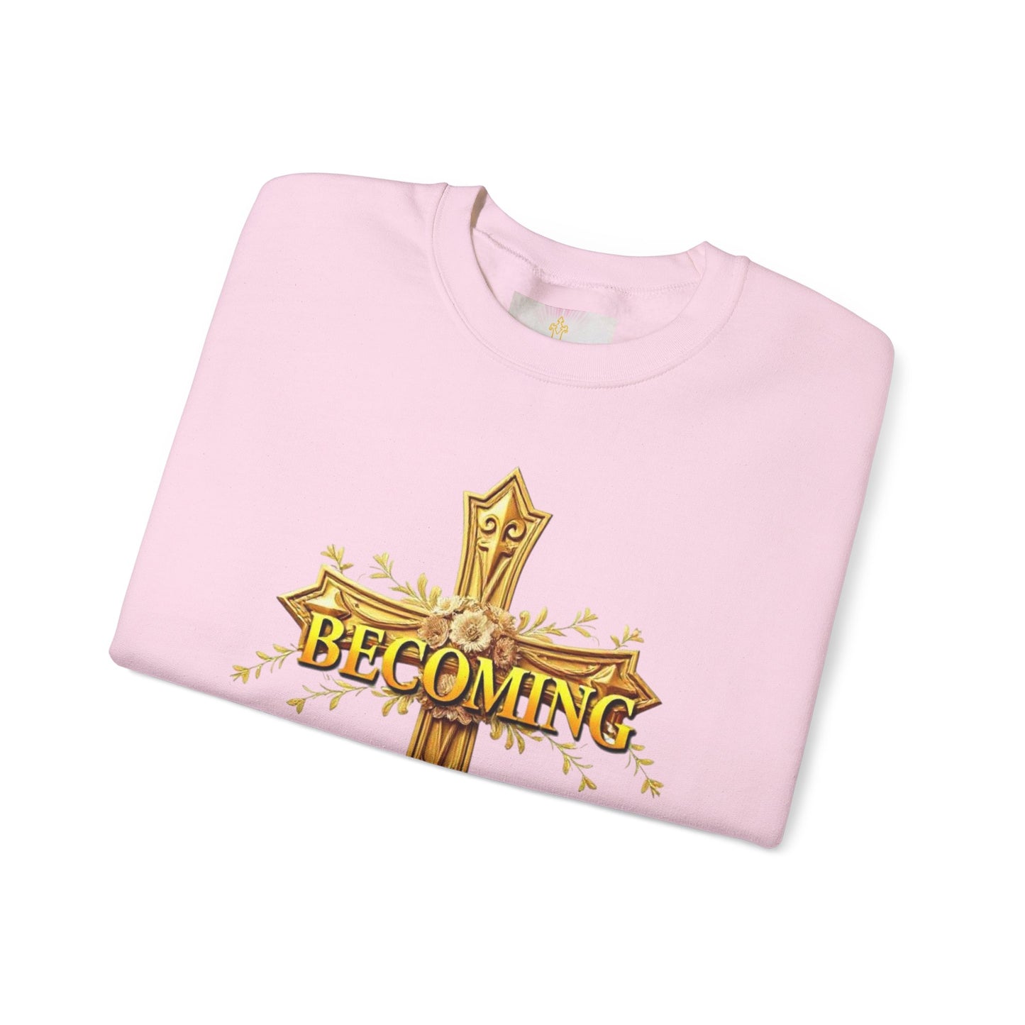 Becoming - Women’s Christian Sweatshirt (Dark Lettering)