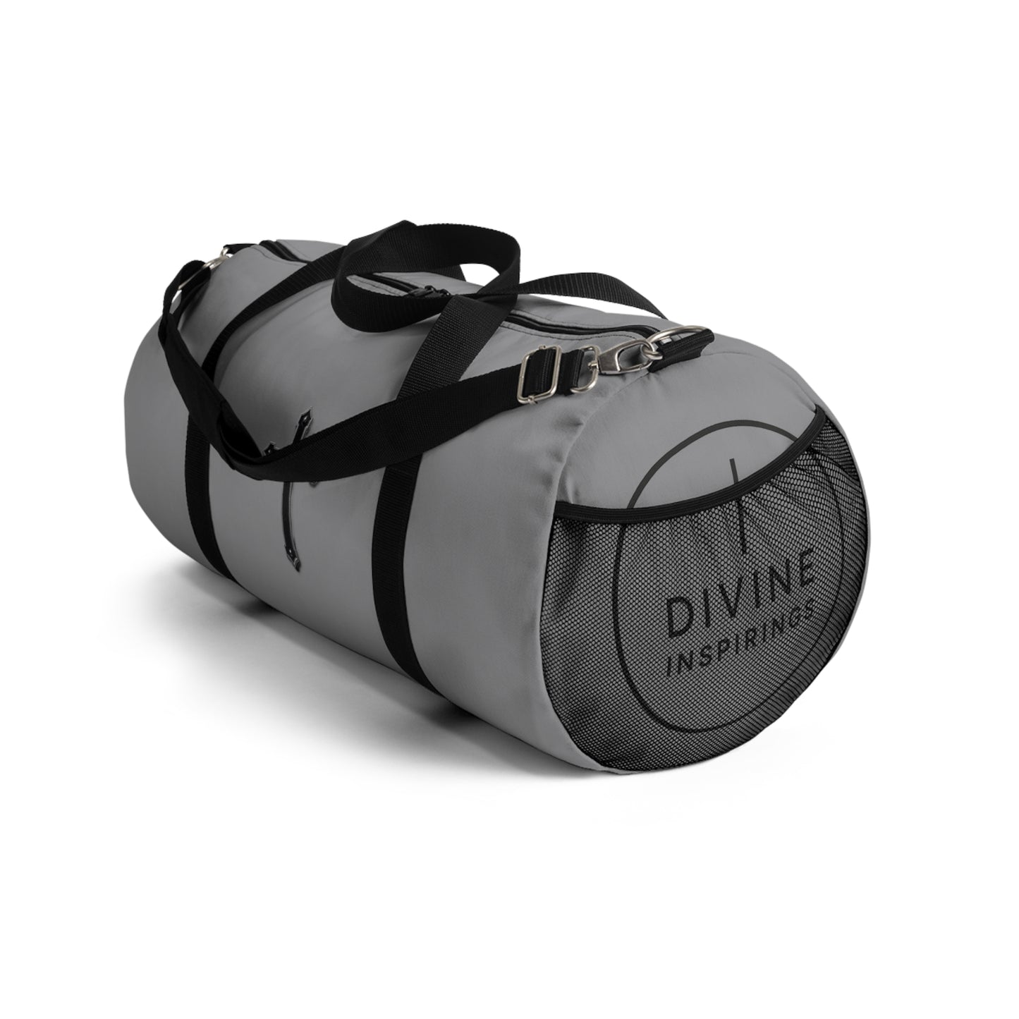 Divine Strength Duffle Bag in Grey – Carry the Cross with Purpose