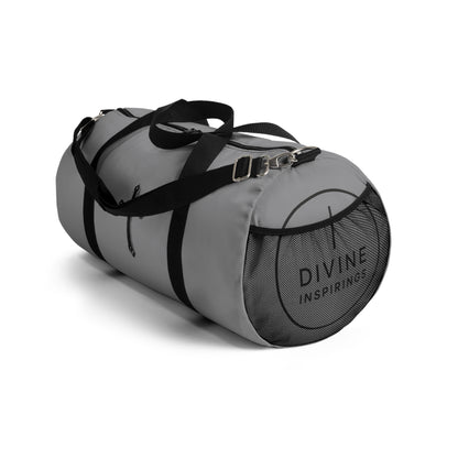 Divine Strength Duffle Bag in Grey – Carry the Cross with Purpose