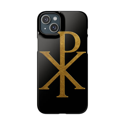 Black Chi Rho Snap Case for iPhone – The Way, Truth & Life