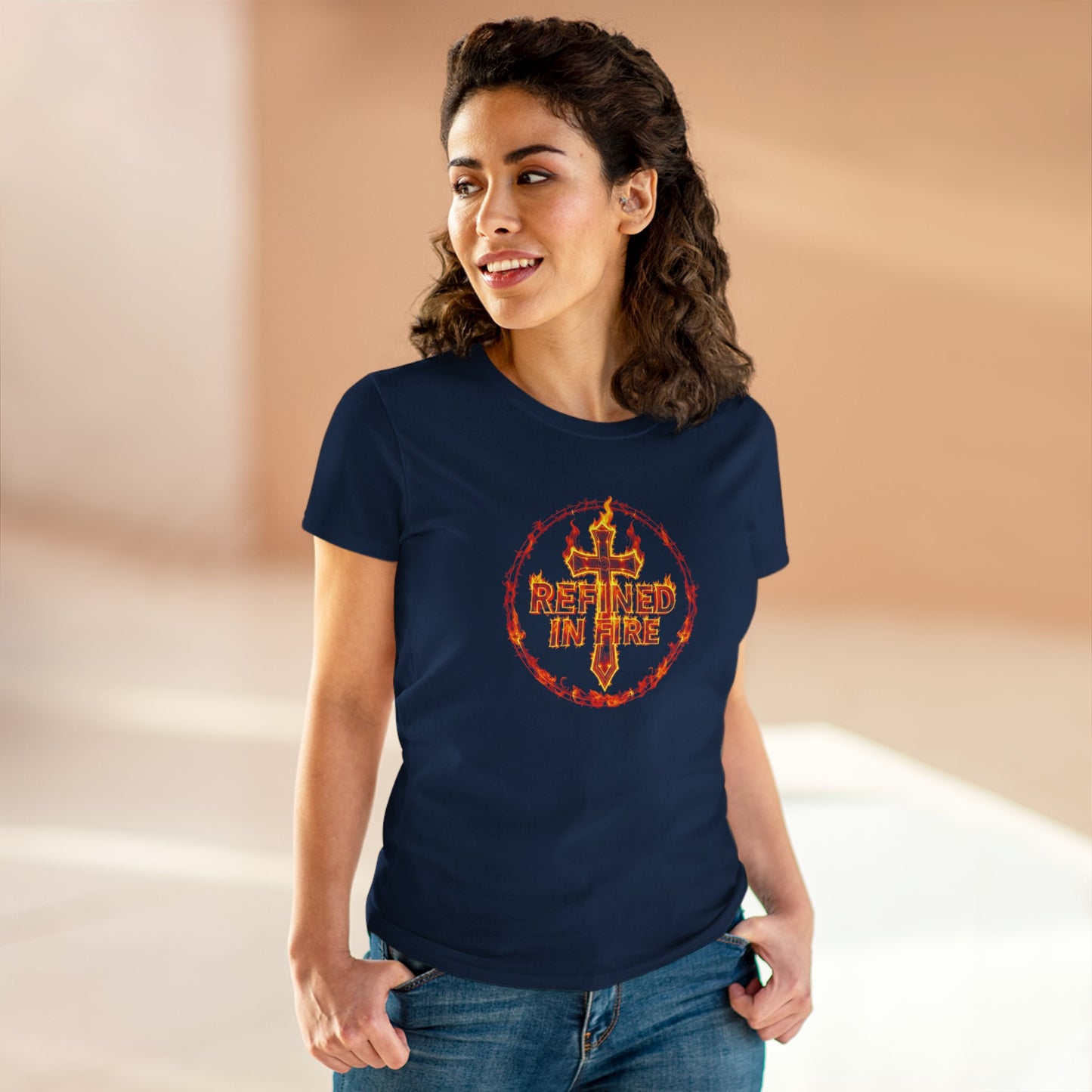 Refined in Fire – Women's Tee of Fierce Faith