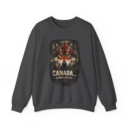 Canada War Paint: Glorious and Free - Men's Sweatshirt
