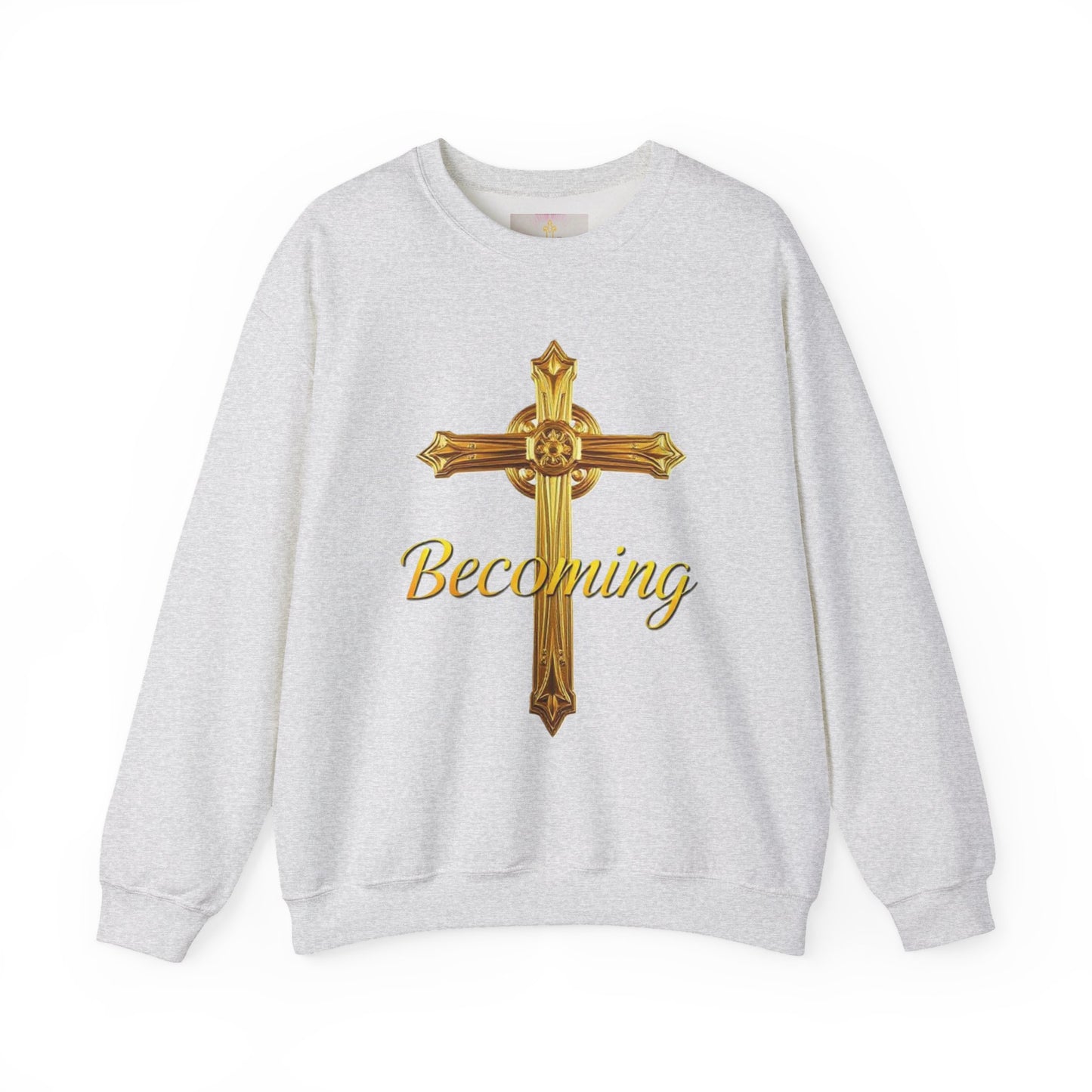 Becoming Men’s Faith Sweatshirt – Dark Lettering (Philippians 1:6)