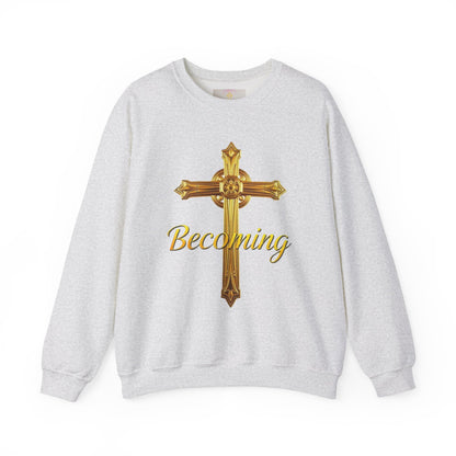 Becoming Men’s Faith Sweatshirt – Dark Lettering (Philippians 1:6)