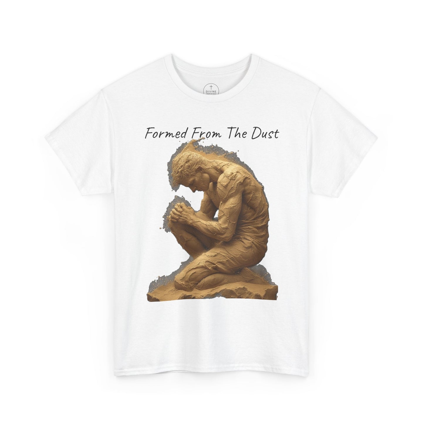 Formed from the Dust | Men’s Christian T-Shirt with Genesis 2:7 (Dark Lettering)
