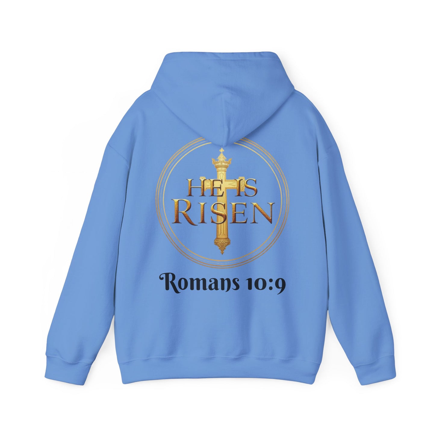 He Is Risen Christian Hoodie – Women’s Bold Faith Streetwear (Dark Lettering)