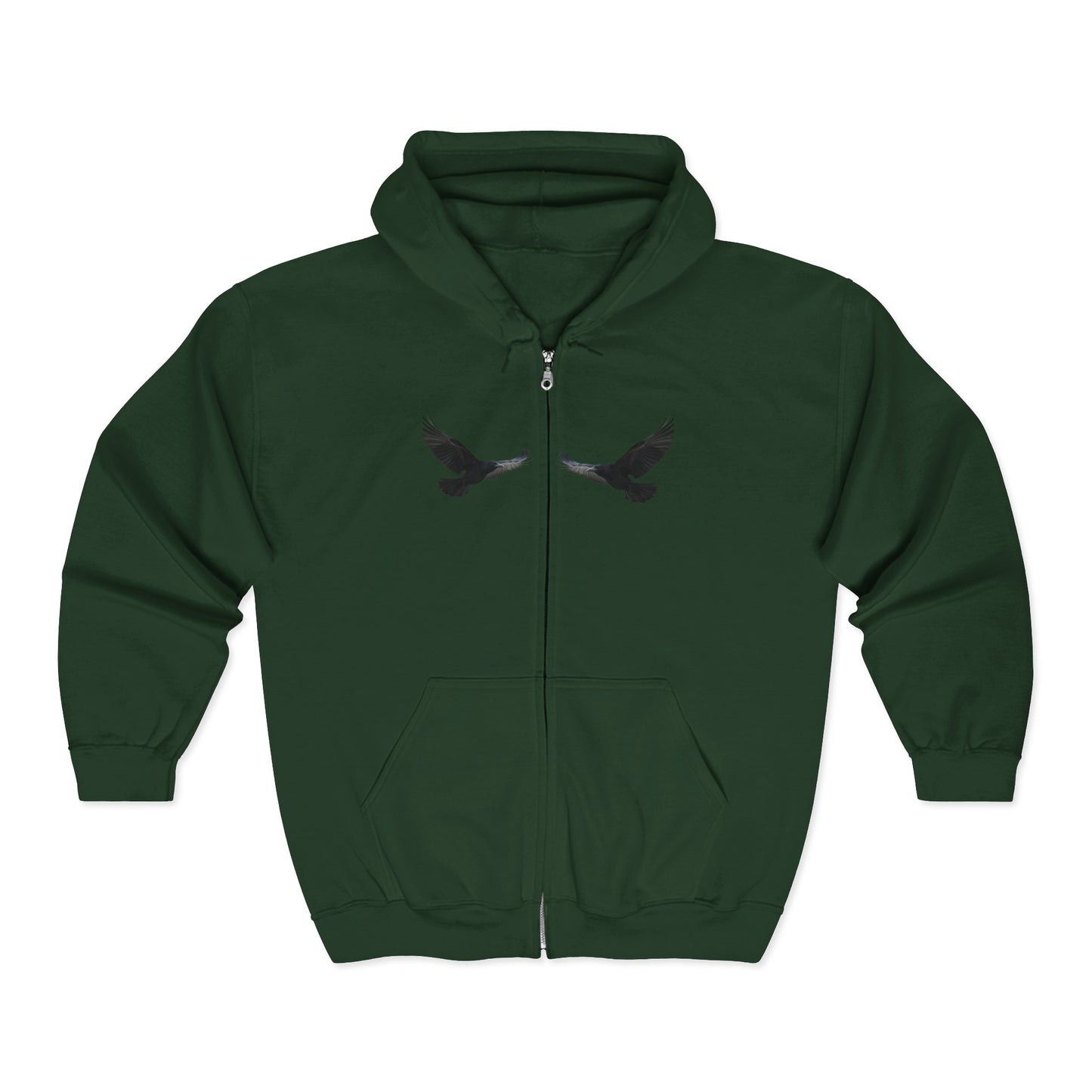 Faithful Watchers” – Cross & Crows Men’s Zip-Up Hoodie