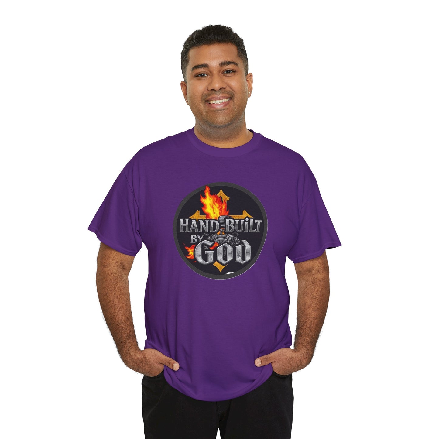Hand Built By God - Men's Christian T-Shirt